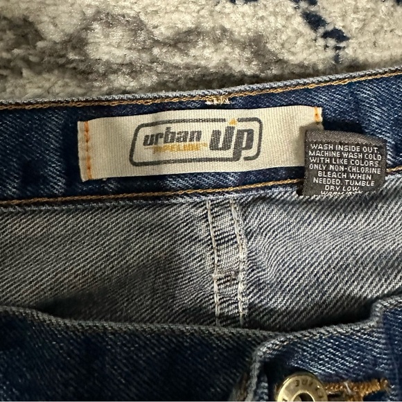 Urban Pipeline Up Mens Relaxed Straight Baggy Distressed Jeans Tag 40x30 - Picture 2 of 15